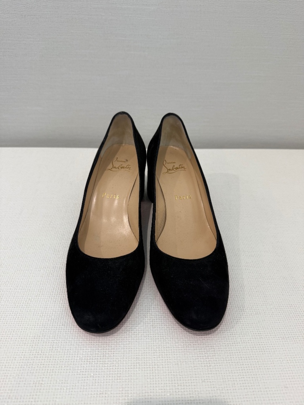 Christian Louboutin Miss San Black Suede Pumps